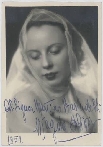 Magda Olivero 100 1952 collezione Tino Barindelli